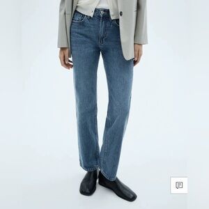 mango brand Matilda medium rise straight fit jeans